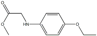 methyl 2-[(4-ethoxyphenyl)amino]acetate Struktur