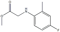 methyl 2-[(4-fluoro-2-methylphenyl)amino]acetate Struktur