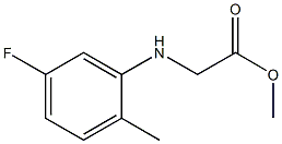 methyl 2-[(5-fluoro-2-methylphenyl)amino]acetate Struktur