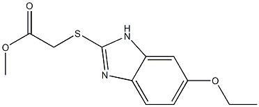 methyl 2-[(6-ethoxy-1H-1,3-benzodiazol-2-yl)sulfanyl]acetate Struktur