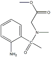 methyl 2-[1-(2-aminophenyl)-N-methylacetamido]acetate Struktur