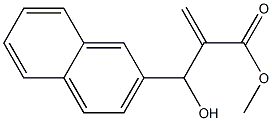 methyl 2-[hydroxy(naphthalen-2-yl)methyl]prop-2-enoate Struktur