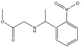 methyl 2-{[1-(2-nitrophenyl)ethyl]amino}acetate Struktur