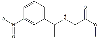 methyl 2-{[1-(3-nitrophenyl)ethyl]amino}acetate Struktur