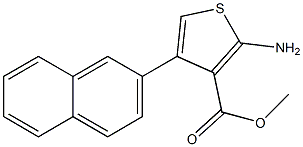 methyl 2-amino-4-(naphthalen-2-yl)thiophene-3-carboxylate Struktur