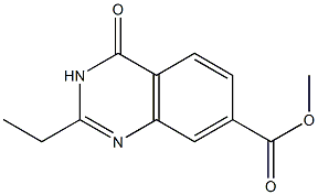 methyl 2-ethyl-4-oxo-3,4-dihydroquinazoline-7-carboxylate Struktur