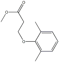 methyl 3-(2,6-dimethylphenoxy)propanoate Struktur