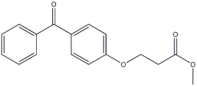 methyl 3-(4-benzoylphenoxy)propanoate Struktur