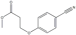 methyl 3-(4-cyanophenoxy)propanoate Struktur