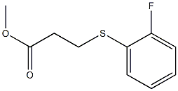 methyl 3-[(2-fluorophenyl)sulfanyl]propanoate Struktur