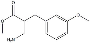 methyl 3-amino-2-[(3-methoxyphenyl)methyl]propanoate Struktur