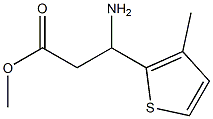 methyl 3-amino-3-(3-methylthiophen-2-yl)propanoate Struktur