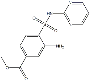 methyl 3-amino-4-(pyrimidin-2-ylsulfamoyl)benzoate Struktur