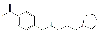 methyl 4-({[3-(pyrrolidin-1-yl)propyl]amino}methyl)benzoate Struktur