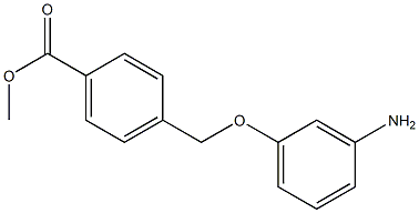 methyl 4-(3-aminophenoxymethyl)benzoate Struktur