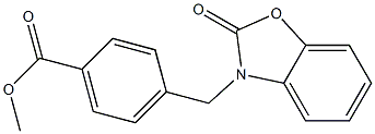 methyl 4-[(2-oxo-2,3-dihydro-1,3-benzoxazol-3-yl)methyl]benzoate Struktur