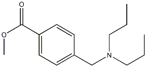 methyl 4-[(dipropylamino)methyl]benzoate Struktur