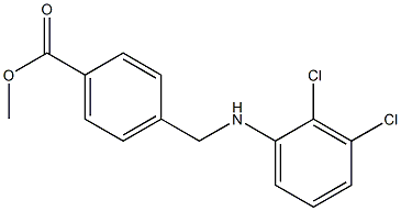 methyl 4-{[(2,3-dichlorophenyl)amino]methyl}benzoate Struktur