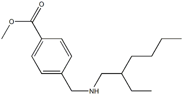 methyl 4-{[(2-ethylhexyl)amino]methyl}benzoate Struktur