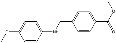 methyl 4-{[(4-methoxyphenyl)amino]methyl}benzoate Struktur