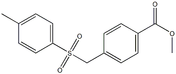 methyl 4-{[(4-methylbenzene)sulfonyl]methyl}benzoate Struktur