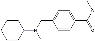 methyl 4-{[cyclohexyl(methyl)amino]methyl}benzoate Struktur