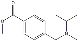 methyl 4-{[methyl(propan-2-yl)amino]methyl}benzoate Struktur