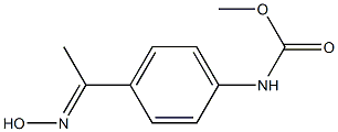 methyl N-{4-[1-(hydroxyimino)ethyl]phenyl}carbamate Struktur