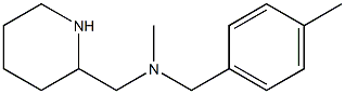 methyl[(4-methylphenyl)methyl](piperidin-2-ylmethyl)amine Struktur