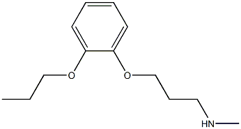 methyl[3-(2-propoxyphenoxy)propyl]amine Struktur