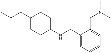 N-({2-[(dimethylamino)methyl]phenyl}methyl)-4-propylcyclohexan-1-amine Struktur