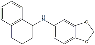 N-(1,2,3,4-tetrahydronaphthalen-1-yl)-2H-1,3-benzodioxol-5-amine Struktur