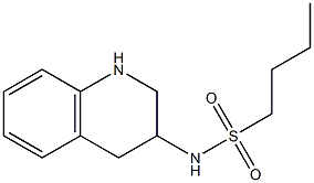 N-(1,2,3,4-tetrahydroquinolin-3-yl)butane-1-sulfonamide Struktur