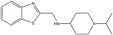 N-(1,3-benzothiazol-2-ylmethyl)-1-(propan-2-yl)piperidin-4-amine Struktur