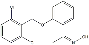 N-(1-{2-[(2,6-dichlorophenyl)methoxy]phenyl}ethylidene)hydroxylamine Struktur