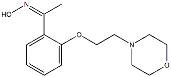 N-(1-{2-[2-(morpholin-4-yl)ethoxy]phenyl}ethylidene)hydroxylamine Struktur