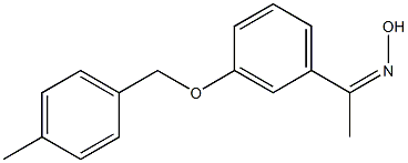 N-(1-{3-[(4-methylphenyl)methoxy]phenyl}ethylidene)hydroxylamine Struktur