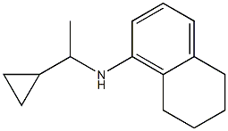 N-(1-cyclopropylethyl)-5,6,7,8-tetrahydronaphthalen-1-amine Struktur