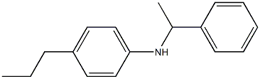 N-(1-phenylethyl)-4-propylaniline Struktur