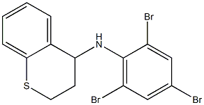 N-(2,4,6-tribromophenyl)-3,4-dihydro-2H-1-benzothiopyran-4-amine Struktur