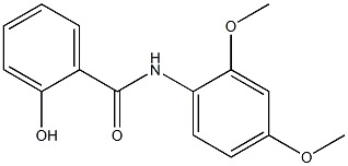 N-(2,4-dimethoxyphenyl)-2-hydroxybenzamide Struktur