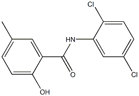 N-(2,5-dichlorophenyl)-2-hydroxy-5-methylbenzamide Struktur