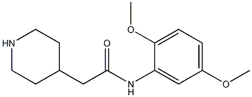 N-(2,5-dimethoxyphenyl)-2-piperidin-4-ylacetamide Struktur