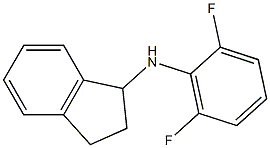 N-(2,6-difluorophenyl)-2,3-dihydro-1H-inden-1-amine Struktur