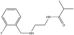 N-(2-{[(2-fluorophenyl)methyl]amino}ethyl)-2-methylpropanamide Struktur