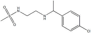 N-(2-{[1-(4-chlorophenyl)ethyl]amino}ethyl)methanesulfonamide Struktur