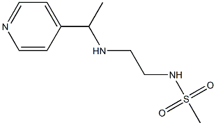 N-(2-{[1-(pyridin-4-yl)ethyl]amino}ethyl)methanesulfonamide Struktur