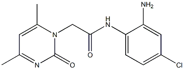 N-(2-amino-4-chlorophenyl)-2-(4,6-dimethyl-2-oxo-1,2-dihydropyrimidin-1-yl)acetamide Struktur