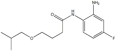 N-(2-amino-4-fluorophenyl)-4-(2-methylpropoxy)butanamide Struktur