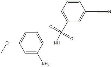 N-(2-amino-4-methoxyphenyl)-3-cyanobenzene-1-sulfonamide Struktur